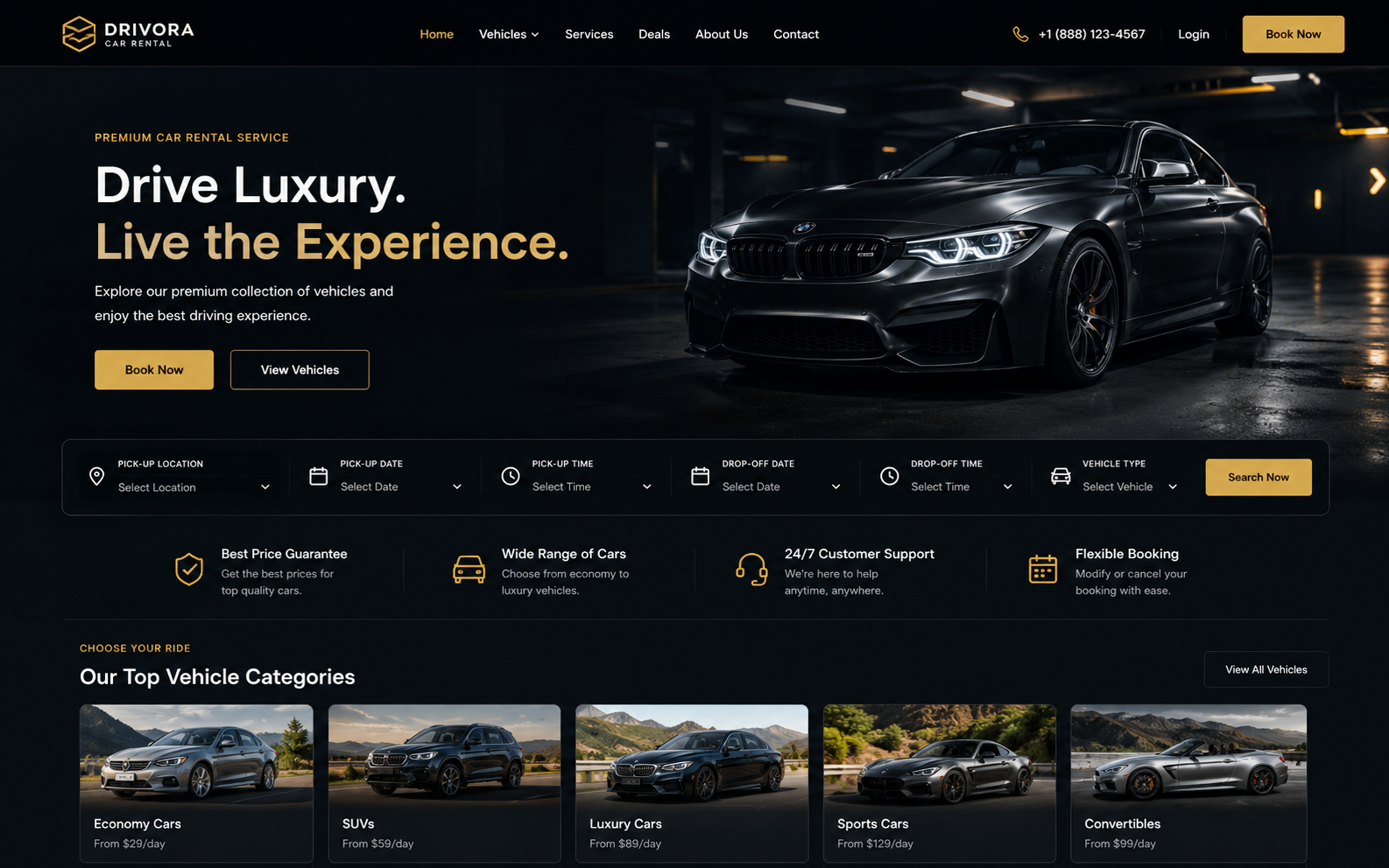 Car Rental Website