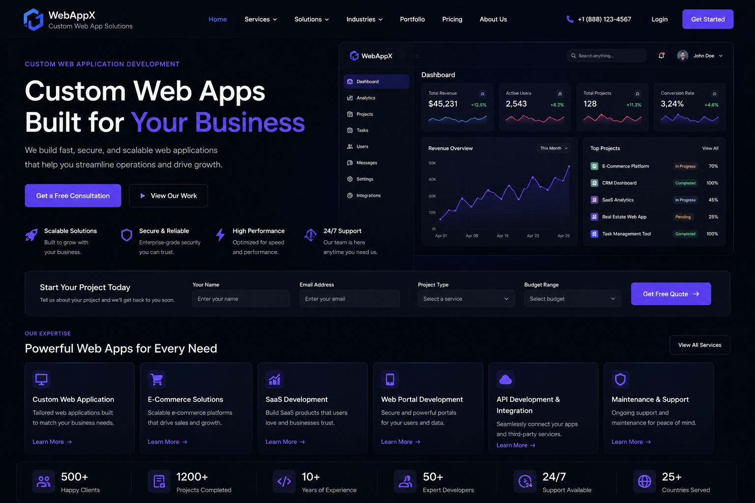Custom Web App